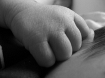 baby handprint or hand